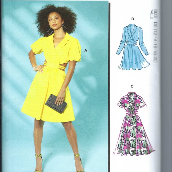 Uncut McCalls sewing pattern 11713 8361 misses Dress sewing Pattern sizes 4-12 12-20 FF