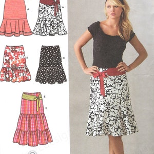 Uncut Simplicity Sewing Pattern 3881 Missses Size H5 6,8,10,12,14 Skirt ...