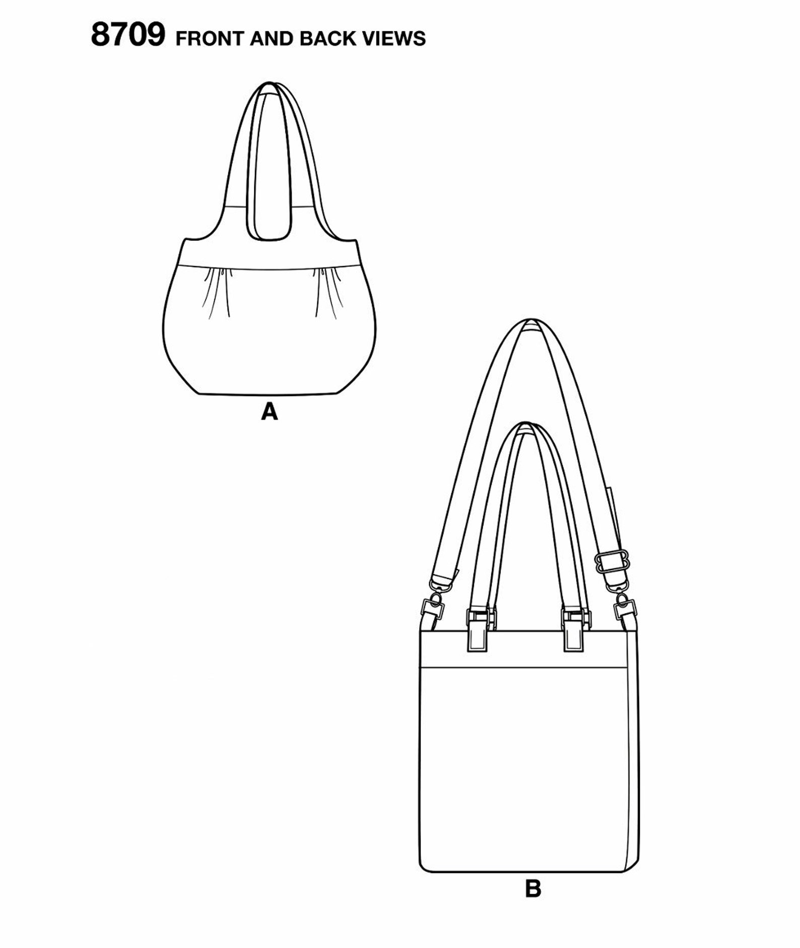 Sewing Pattern Large Bag Pattern Cloth Shoulder Bag Pattern Etsy