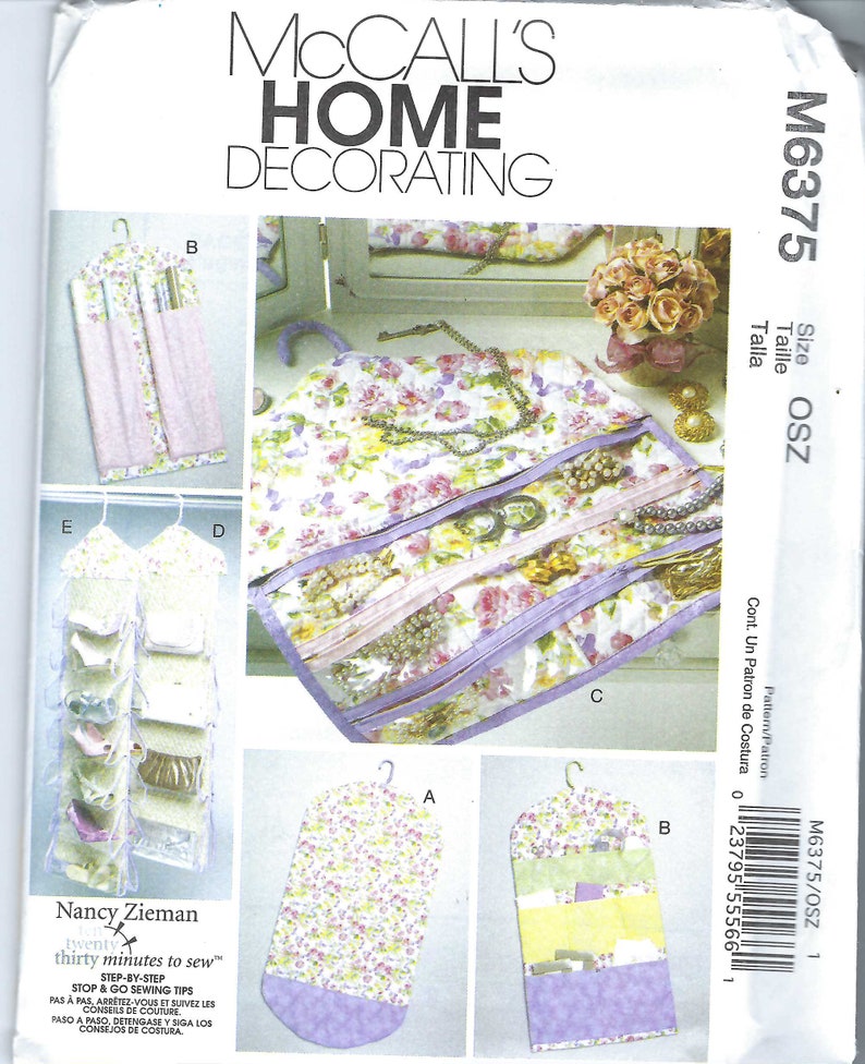 Uncut Mccall's Sewing Pattern Garment Bag and Organizers Etsy