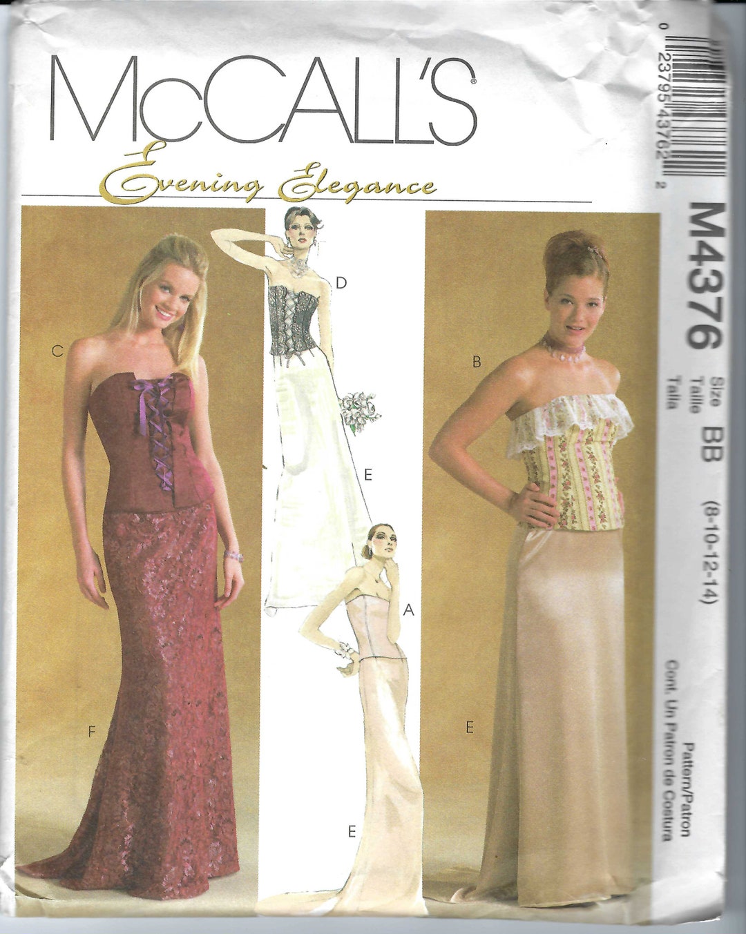 Uncut Mccalls Sewing Pattern 4376 Evening Elegance Womens - Etsy