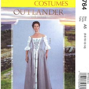Uncut  McCalls sewing Pattern 708 7764 Misses&#39; Outlander The Series Top and Skirts size 6-8-10-12-14 14-22 FF
