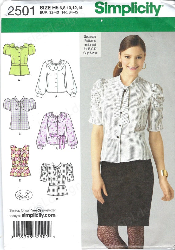 Uncut Simplicity Sewing Pattern 2501 Size H5 4-12 14-22 Misses - Etsy