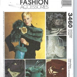 UNCUT Mccalls Sewing Pattern A Fashion Accessories Pattern to Create a Variety of Bags and Scarves: Uncut ~ McCall&#39;s 3460 FF