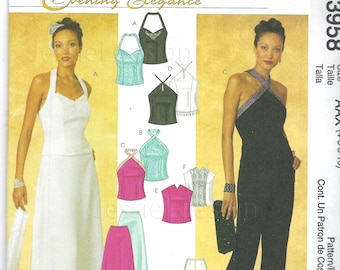 Uncut McCalls Schnittmuster 3958 Vintage Damen Rock, Hosen und 4 Verschiedene Oberteile