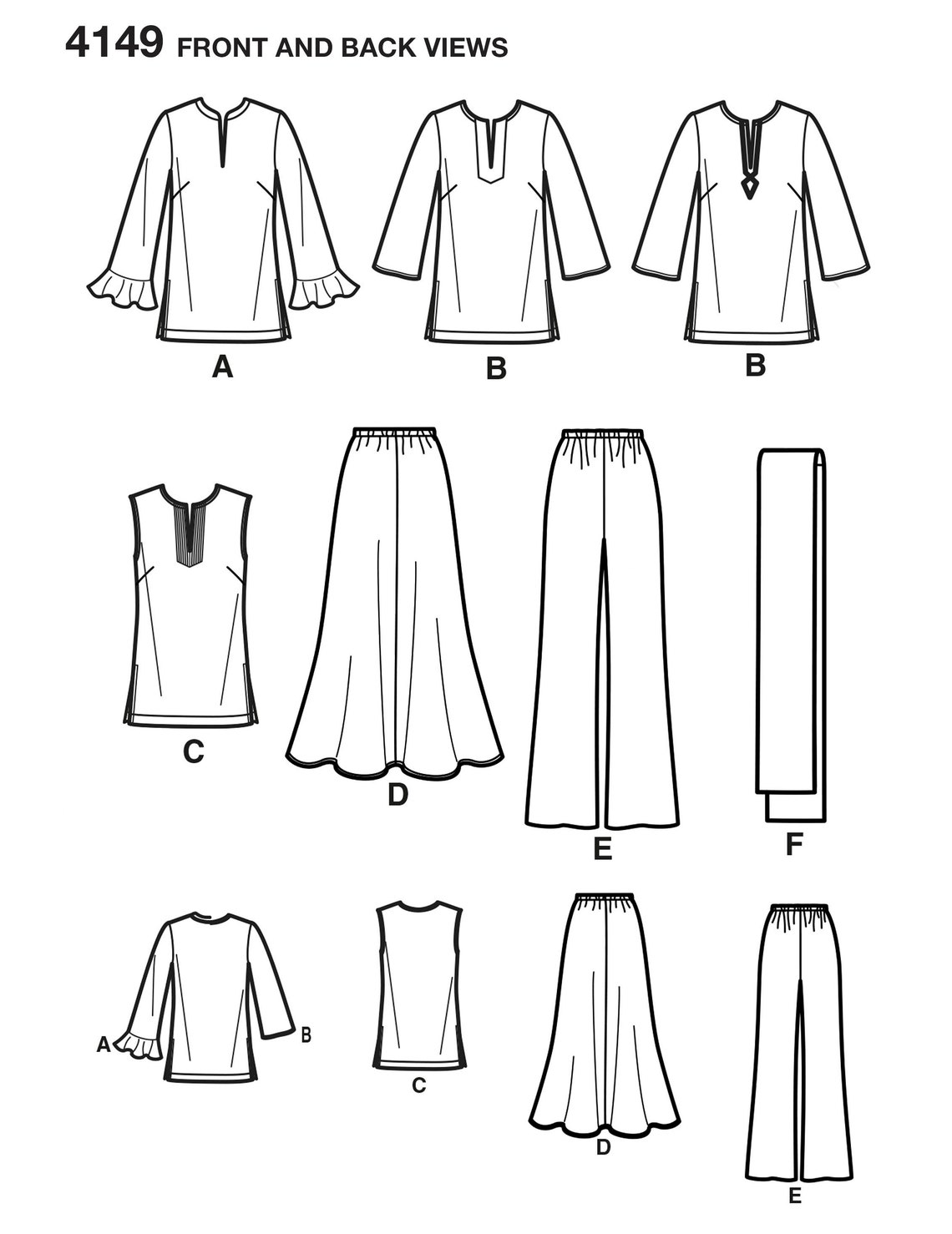Uncut Simplicity Sewing Pattern 9130 S9130 4149 Misses' & Plus Size ...