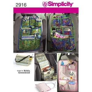 Uncut Car Travel Organizers - Simplicity 2916 FF