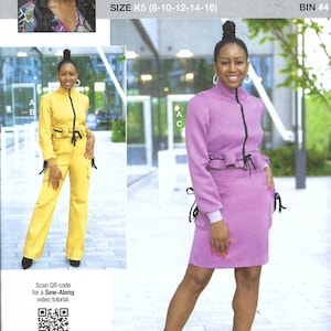 Modello di cucito Uncut McCall's Know Me ME 2004 Giacca, pantaloni e gonna da donna, taglie 8-16 18-26 FF