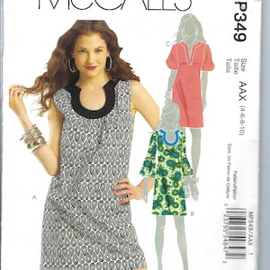 Uncut McCalls Sewing Pattern 349 5621 misses dress size 4-10 FF
