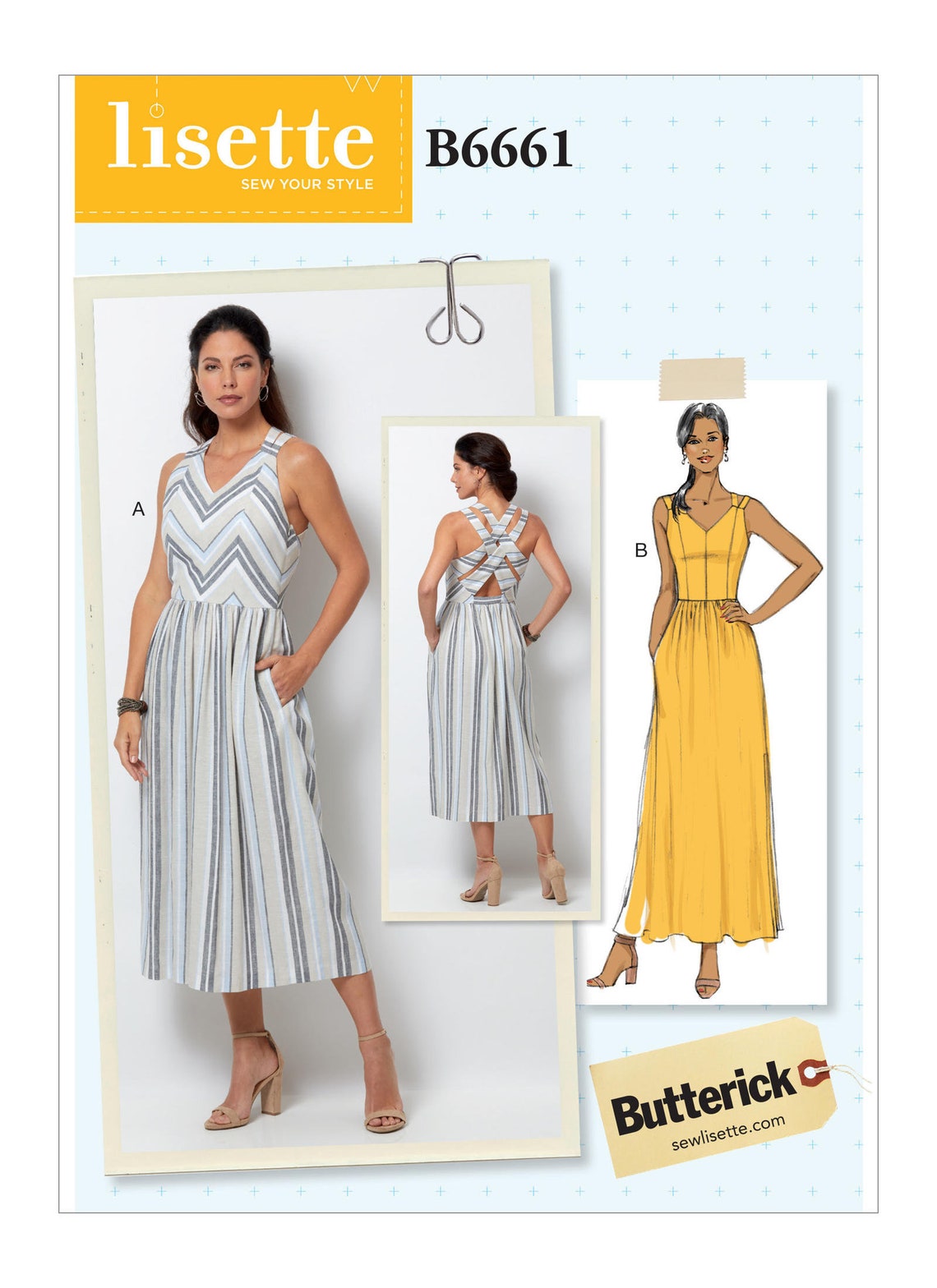 Uncut Butterick Sewing Pattern 6661 Misses' Dress Size 6-8-10-12-14 14 ...