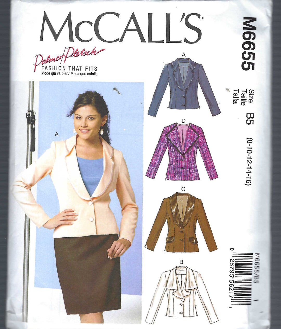 UNCUT Mccalls Sewing Pattern 6655 Women's/misses' - Etsy