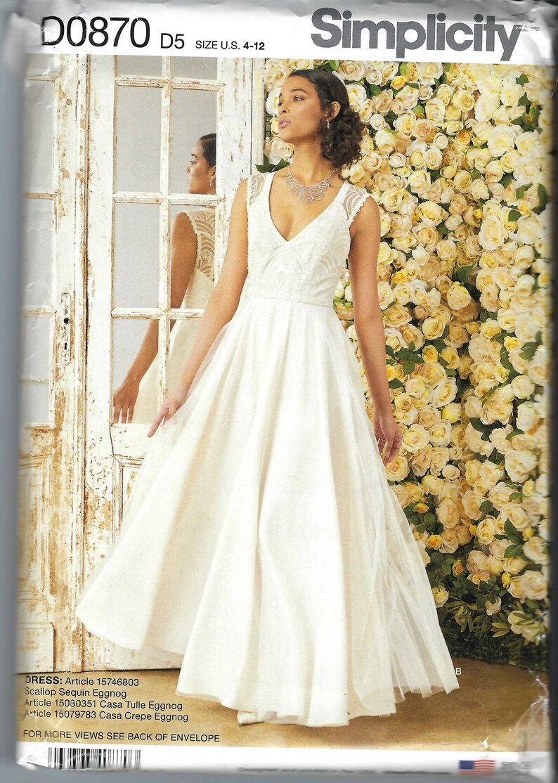 Uncut Misses' Special Occasion Dresses Simplicity 870 Etsy