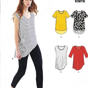 Uncut New look sewing Pattern D0933 6556 933 Misses Easy Knit Tops Size 6-24 FF
