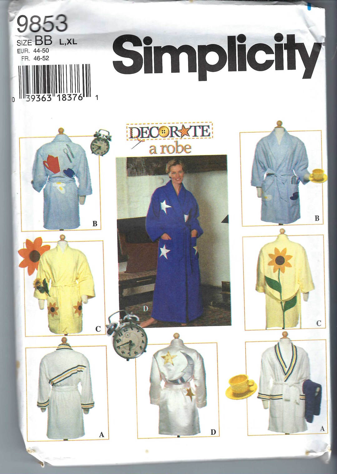 Simplicity Robe Pattern Uncut Vintage Simplicity Sewing Pattern Misses Robe - Simplicity Sewing ...