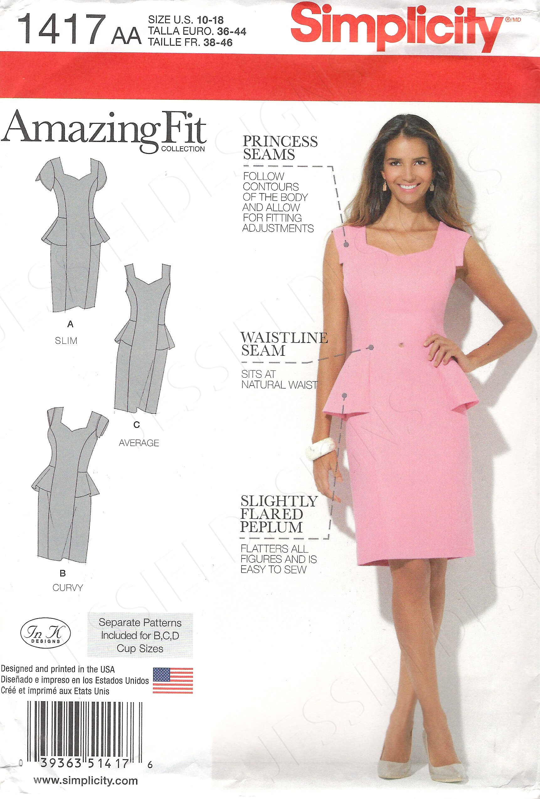 simplicity amazing fit dress patterns Simplicity Amazing Fit Dress S2247 – The Fold Line main image 0