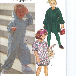 Uncut vogue  sewing pattern Size 1-3 Toddlers Jumpsuit & Dress, Vogue 7953  FF