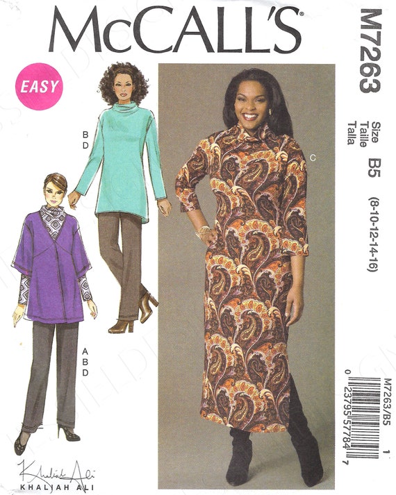 Uncut Mccalls Sewing Pattern 7263 Sewing Pattern, OOP Misses