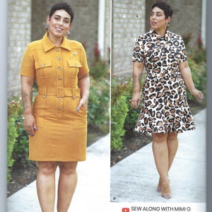 Uncut Simplicity Sewing Pattern 11370 11324 9463 Misses&#39; Shirt Dress with Belt size 6-14 16-24 FF