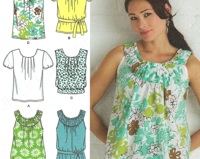 Uncut Simplicity Sewing Pattern 2892 Vintage Pattern Womens Tunic Tops ...