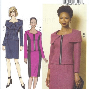 Uncut  butterick sewing pattern 6256 Sizes 6-14 14 16 18 20 22 Misses&#39; Jacket And Skirt FF