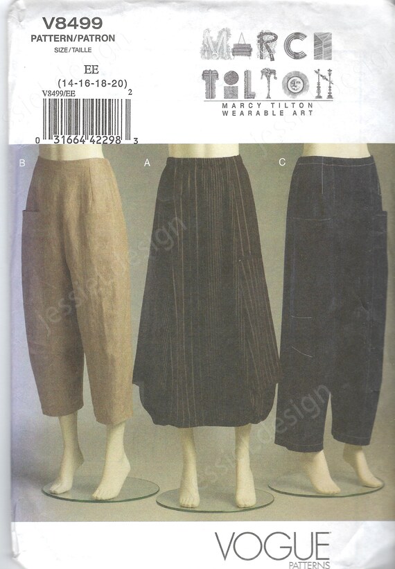 Uncut Vogue Sewing Pattern 8499 Misses Skirt & Pants Size 6-12 - Etsy