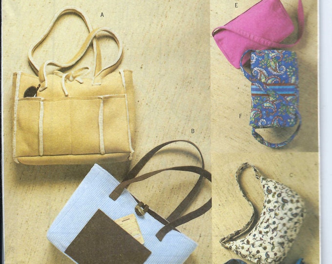Uncut Butterick Sewing Pattern 4041 Lined Purses/bags With Outside ...