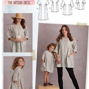 Uncut Simplicity Pattern 11065 10433 8856 S8856 Children's and Misses' Dress and Tunic size 3-8/XS-XL FF