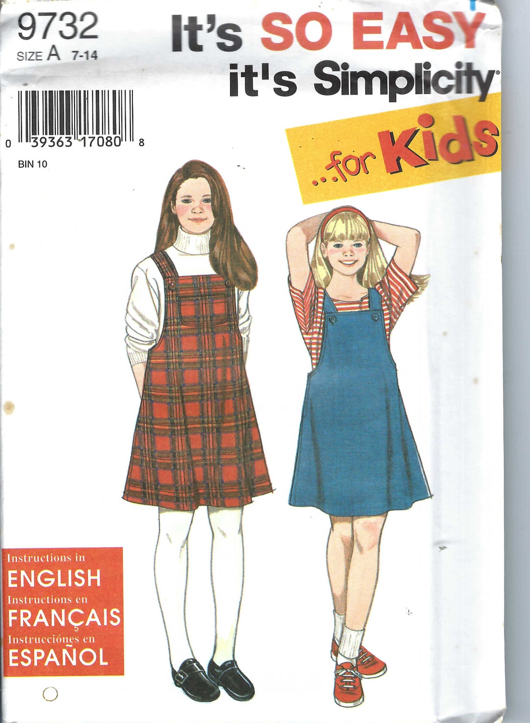 Uncut Vintage Simplicity Sewing Pattern 9732 Vintage Simplicity Pattern ...