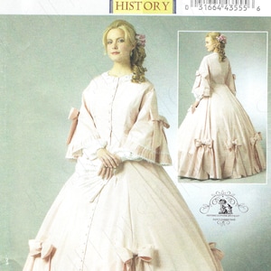 Uncut Butterick Schnittmuster Butterick Schnittmuster 5543 Making Historie Größe 6-8-10-12 14-16-18-20 Ungeschnitten