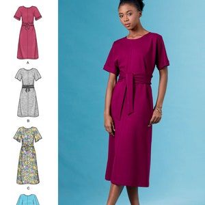 Ongesneden eenvoud naaipatroon R10246 10246 8981 S8981 Misses&#39; front tie jurken maat 6-14 14-22 FF