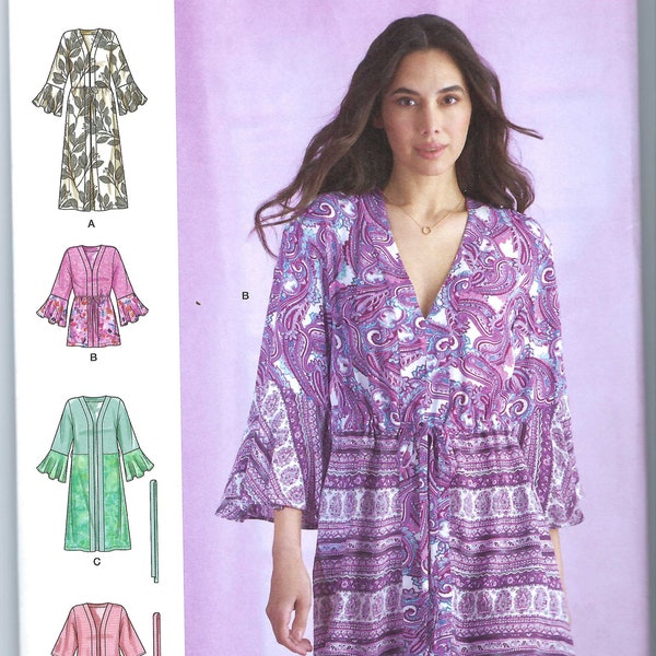 Uncut Simplicity sewing pattern 11531 9602 Misses' Caftans and Wraps size 6-14 16-24 FF