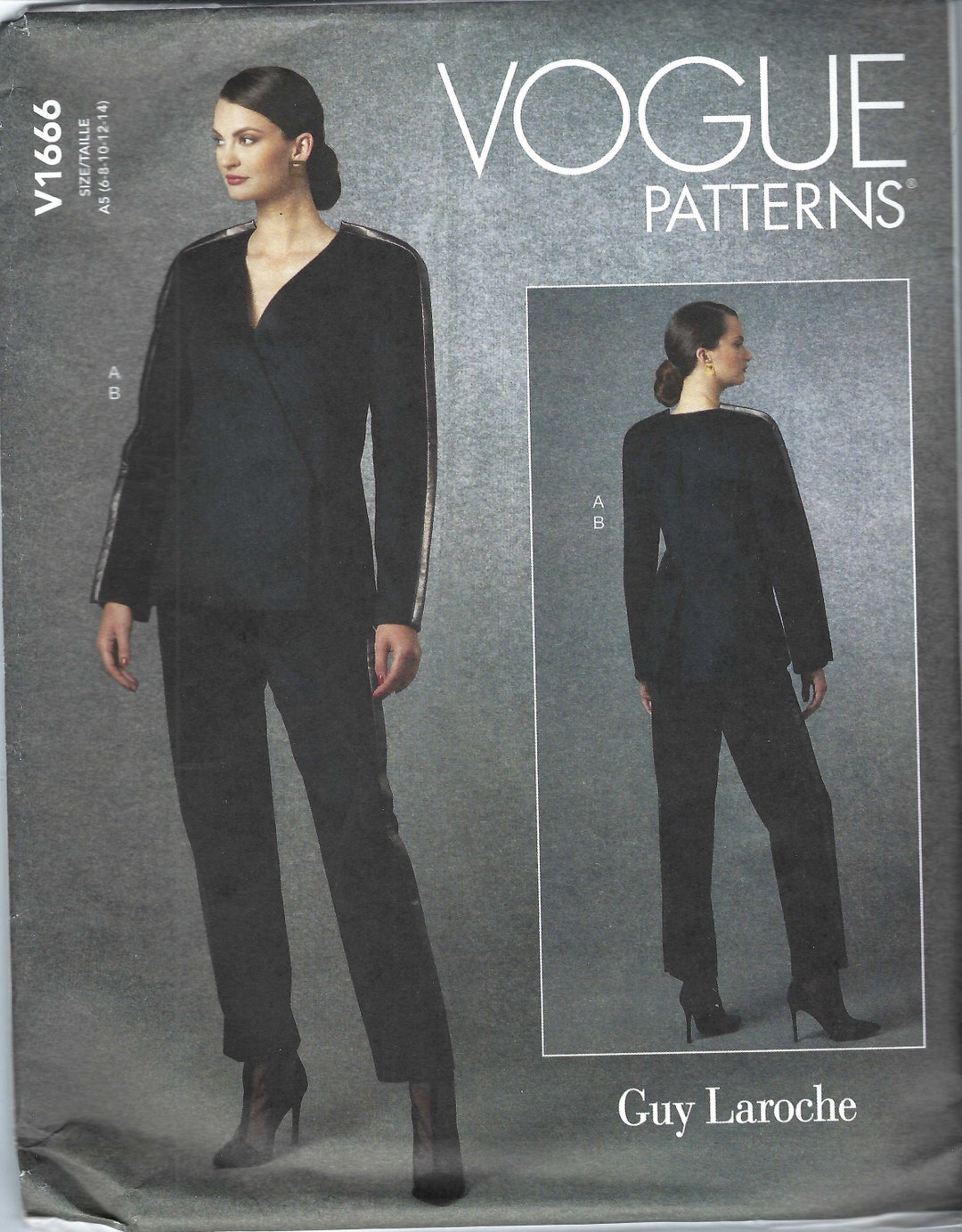Elegant pant suit pattern illustrating the concept of a reusable blank person template for consistent role documentation