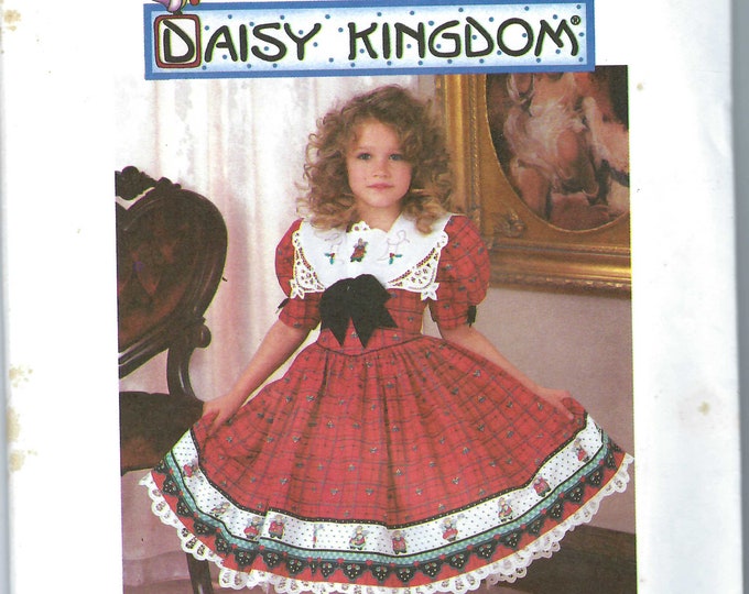 Uncut Vintage Simplicity Sewing Pattern 9789 Daisy Kingdom Childs Girls ...