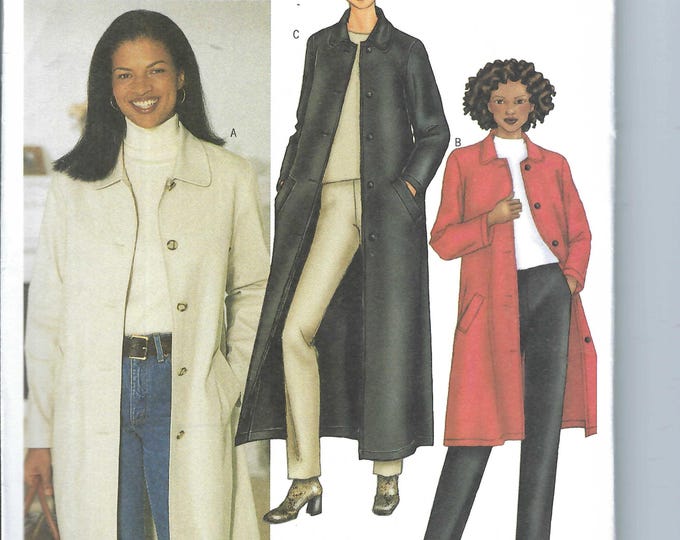 Uncut Butterick Sewing Pattern A LINE COAT Pattern Butterick 6900 Miss ...