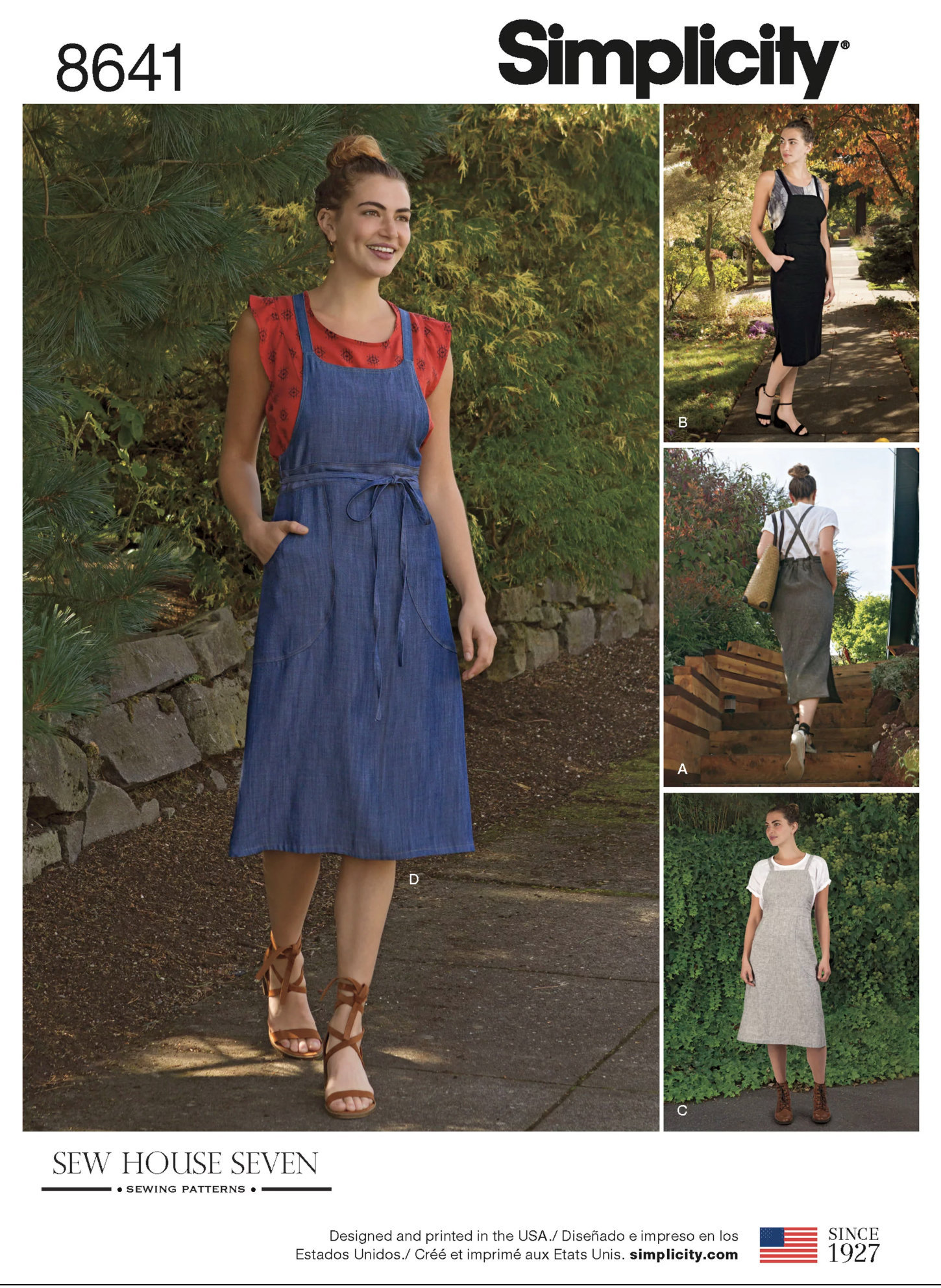 Uncut Simplicity Pattern 8641 Misses' Jumper Dress Size 6-14
