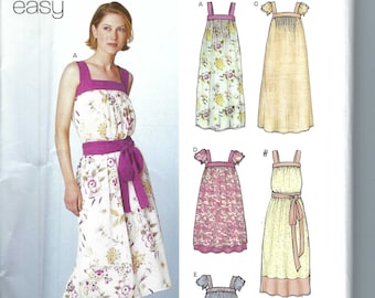 Patrón de costura New Look sin cortar 6239 para vestido, túnica y cinturón de mujer, tallas 10-22 FF