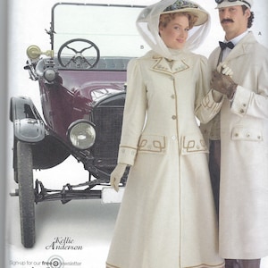 Oklippt Simplicity sömnadsmönster tidigt 1900-talsinspirerade rockar och hattar kostymer av Kellie Anderson - Simplicity 2581 storlek 8-18 FF