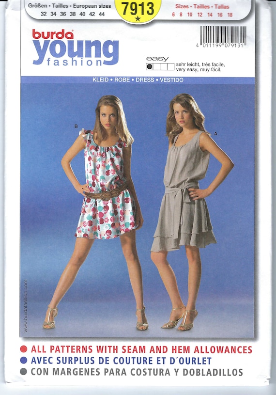 chinese dress ladies Amazon.com: Burda Ladies Sewing Pattern 6454 Colour Block Dresses : Arts,  Crafts & Sewing main image 1