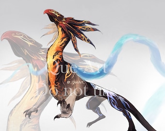 Xai-Su Dragon Adopt | Adoptable | Fantasy Creature | Character Design
