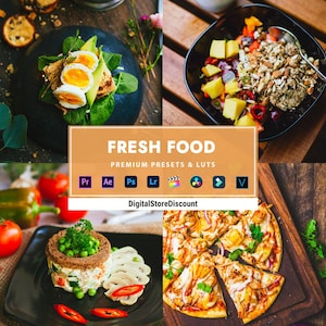 10 Fresh Food Presets and LUTs: Photo & Video Filters (PC and Mobile)