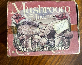 Vintage 1968 Mushroom Incense Cones