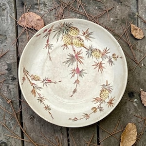 Vintage transferware Cenis mönster fat tallrik tallkotte design av Ridgeways prydnadsfat England