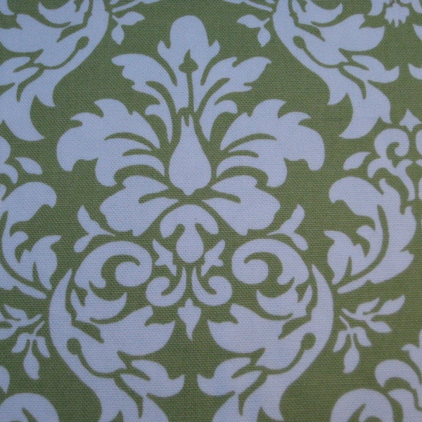 White Damask Fabric Etsy