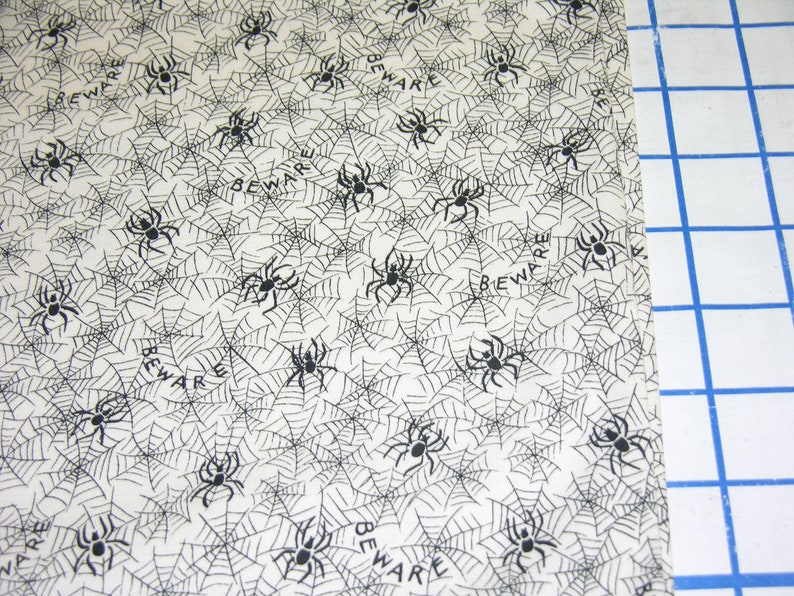 RJR Fabrics Halloween Night Spiders Cream Bkg 1 Yard image 3