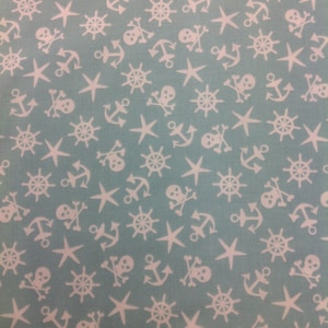 Michael Miller Sailor Symbols Sky Bkg 1 Yard