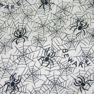 RJR Fabrics Halloween Night Spiders Cream Bkg 1 Yard image 2