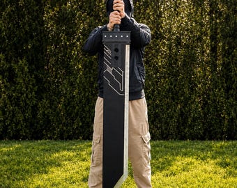 Handgemaakte replica van het Fantasy Buster Sword, Cloud Strife Greatsword, metalen animezwaard, cadeau voor videogameliefhebbers, wanddecoratie cadeau voor je vriend
