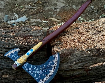 Réplica do Machado Leviatã de God of War, Machado de Kratos, Cosplay de Kratos, Presente de Casamento para Marido, Presente de Aniversário para Pai, Presente de Aniversário de Casamento para Namorado