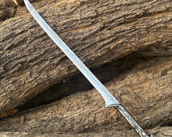 Exotic Elven Fantasy Longsword | Viking Sword Medieval Sword Wedding Gift for Groomsmen Engagement Gift for Boyfriend  Birthday Gift for Her