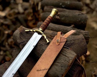 Gondor Movie Replica Sword Fantasy Norse Sword Medieval LongSword Groomsmen Gift for Boyfriend Graduation Gift for Wedding Gift for Husband